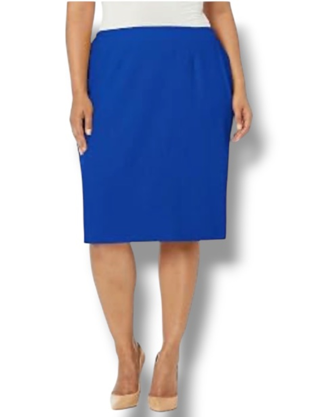 Forever 21 Women’s Royal Blue Pencil Skirt Career Fashion Y2K Millennial